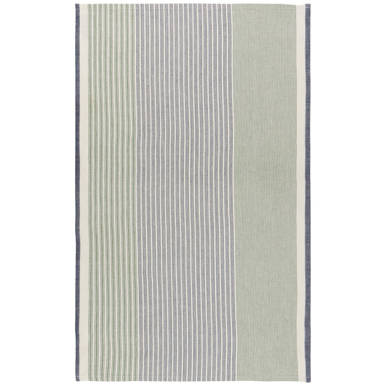 Now Designs Jade Green Array Stripe Dishtowel Set Of 2