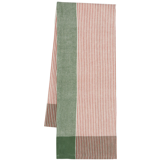 Now Designs Jade Green Array Stripe Dishtowel Set Of 2