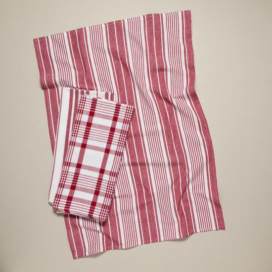 Now Designs Jumbo XL Dish Towel Carmine Red Set Of 3