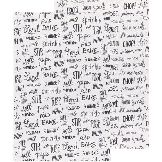 now designs Kitchen Words Floursack Dish Towels Set of 2