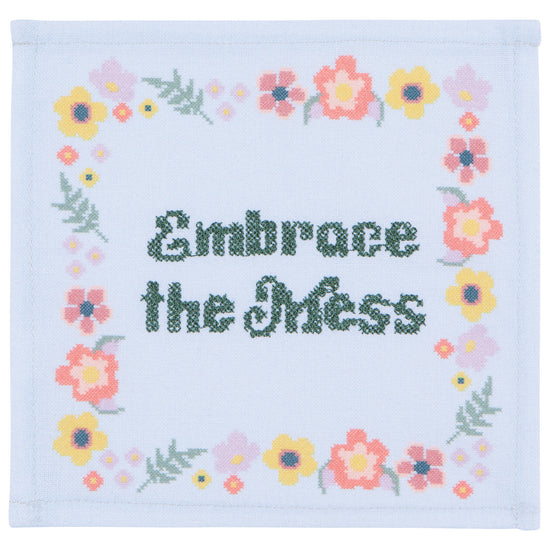 Now Designs Kitsch Stitch Printed Cocktail Napkins Set Of 4 Assorted