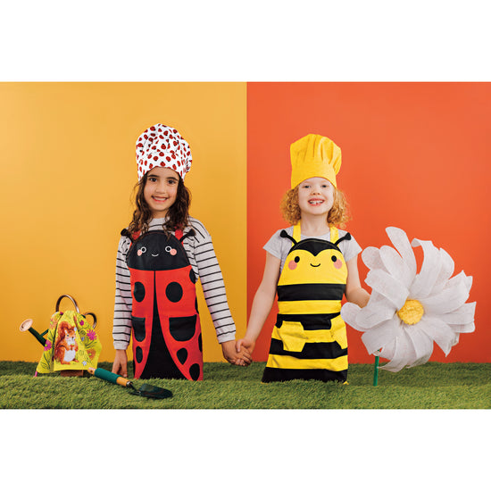 Now Designs Ladybug Daydream Kid's Apron & Hat Set Set Of 2