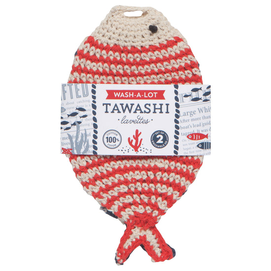 Now Designs Little Fish Wash-A-Lot Tawashis Set Of 2