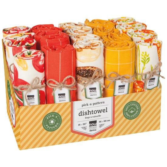 now designs Locally Grown Dishtowel Counter Display Unit Set of 20 Assorted