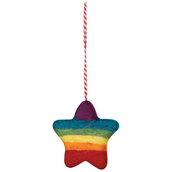 Now Designs Love Is Love Felt Christmas Tree Ornaments - 3 Assorted Styles