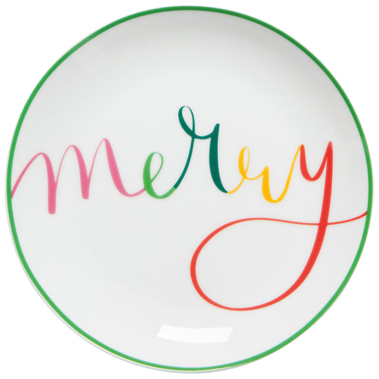 Now Designs Merry Everything Appetizer Plates Set Of 4