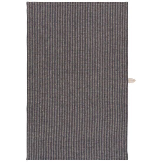 now designs Midnight Stripe Linen and Cotton Dishtowel