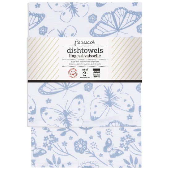 Now Designs Morning Meadow Floursack Dishtowels Set Of 2