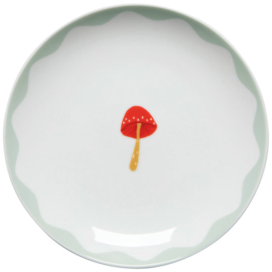 Now Designs Mushroom Gems Appetizer Plates Set Of 4
