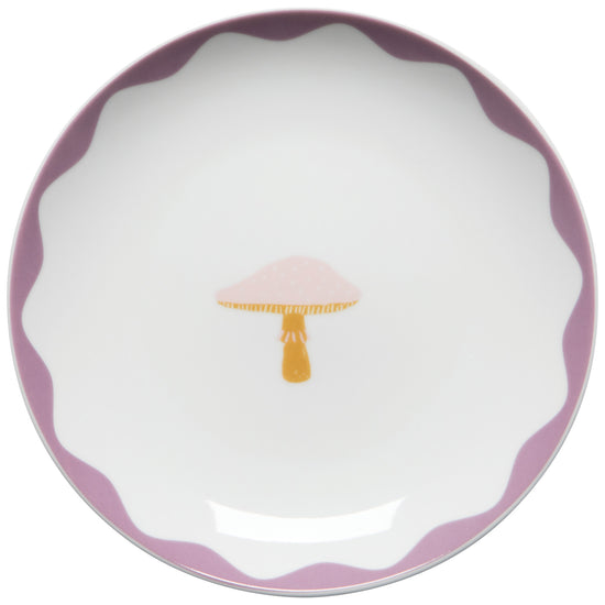 Now Designs Mushroom Gems Appetizer Plates Set Of 4