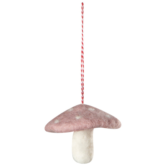Now Designs Mushroom Gems Felt Christmas Tree Ornaments - 4 Assorted Styles