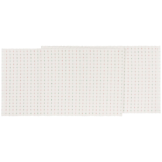 now designs Natural Red Green Ribbed Christmas Runner