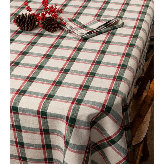 Now Designs Noel Plaid Christmas Tablecloth 90 X 60 Inch