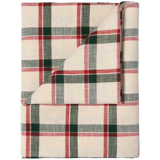 now designs Noel Plaid Christmas Tablecloth 90 x 60 inch