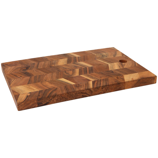 now designs Acacia Chevron Serving Board 15.5 in