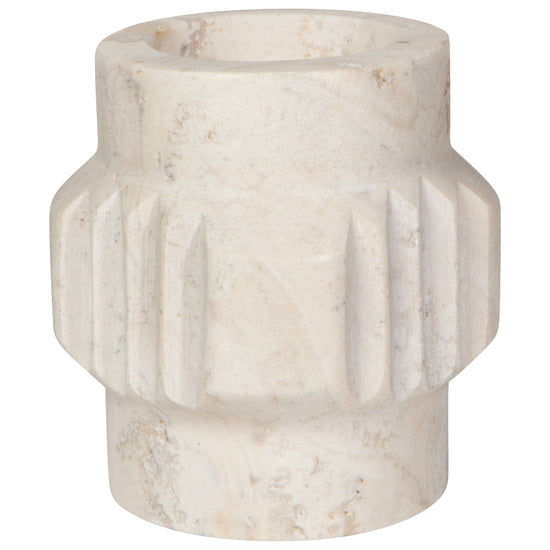 Now Designs Altis Travertine Candle Holder 3 Inch