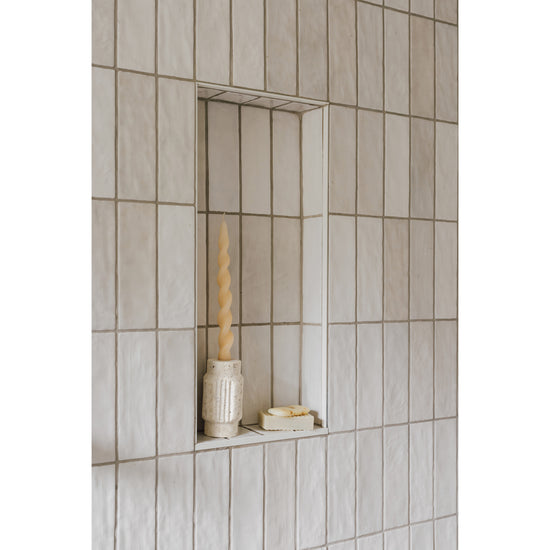Now Designs Altis Travertine Candle Holder 5 Inch
