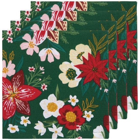 now designs Amaryllis Christmas Napkin Set of 4