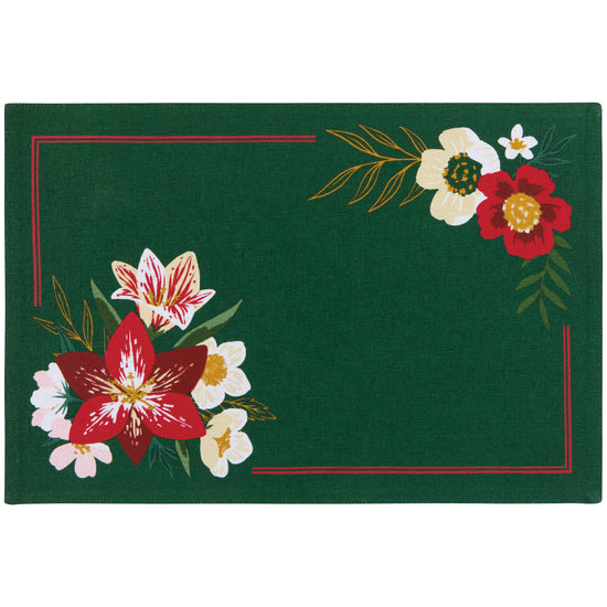 now designs Amaryllis Christmas Placemat