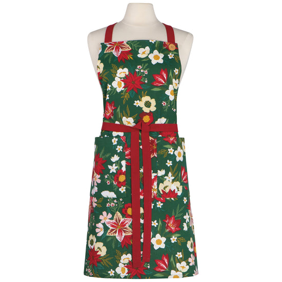 now designs Amaryllis Christmas Spruce Apron