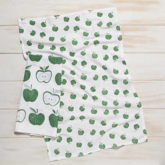 Now Designs Apples Floursack Dish Towels Set Of 2