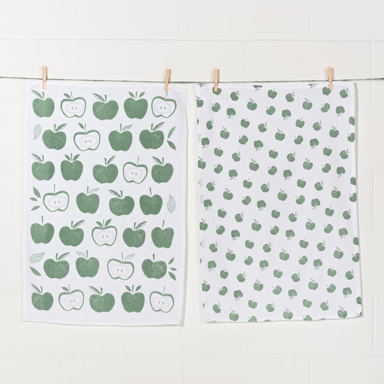 Now Designs Apples Floursack Dish Towels Set Of 2