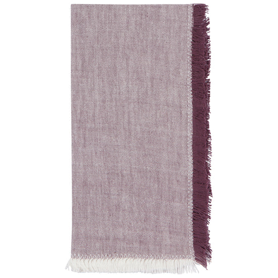 Now Designs Ash Plum Chambray Napkins Set Of 4