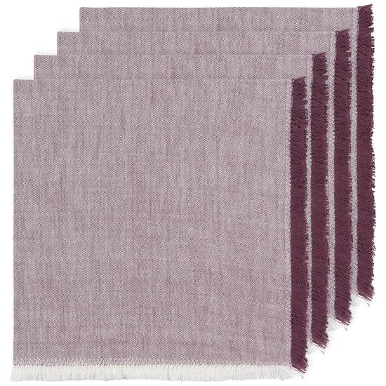 now designs Ash Plum Chambray Napkins Set of 4