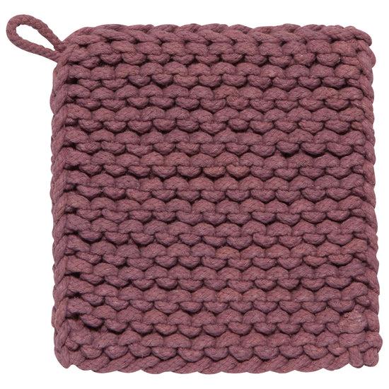 now designs Ash Plum Knit Potholder