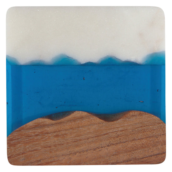 Now Designs Azure Skyline Coasters Set Of 4