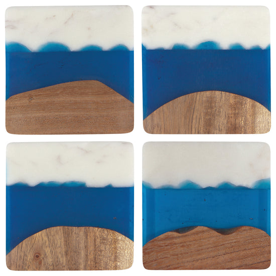 now designs Azure Skyline Coasters Set of 4