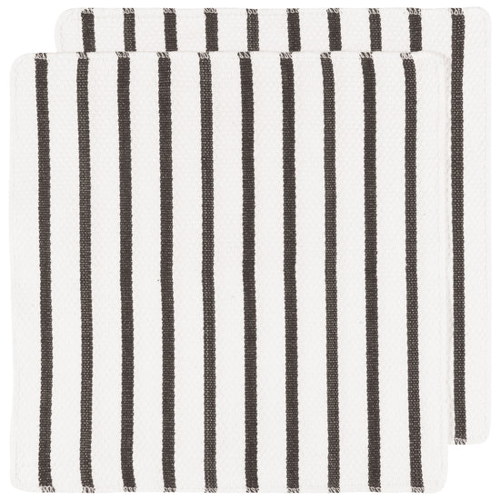 now designs Basketweave Dishcloths Black Set of 2