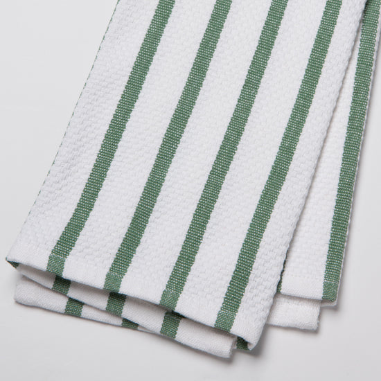 Now Designs Basketweave Elm Green Dishtowel
