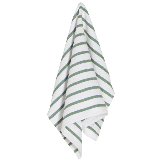 now designs Basketweave Elm Green Dishtowel