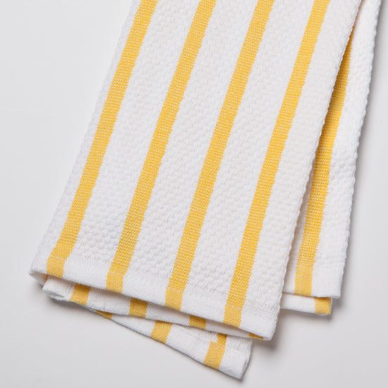 Now Designs Basketweave Lemon Yellow Dishtowel