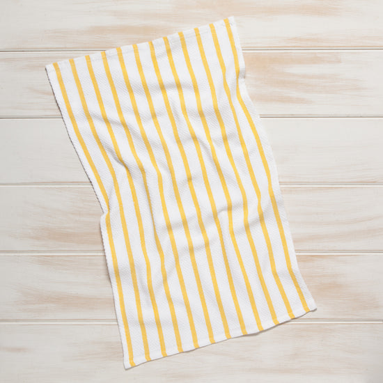 Now Designs Basketweave Lemon Yellow Dishtowel