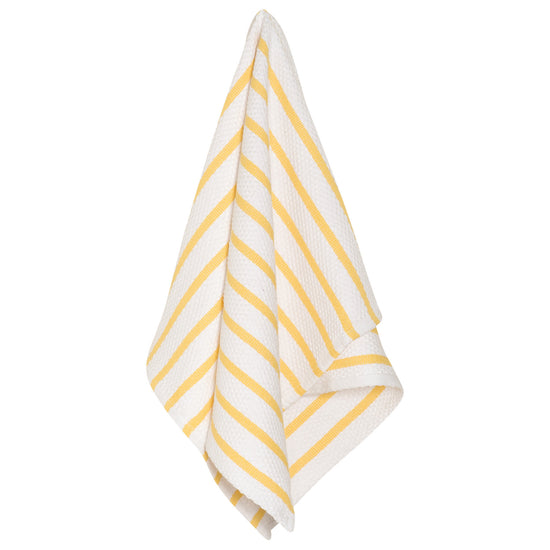 now designs Basketweave Lemon Yellow Dishtowel