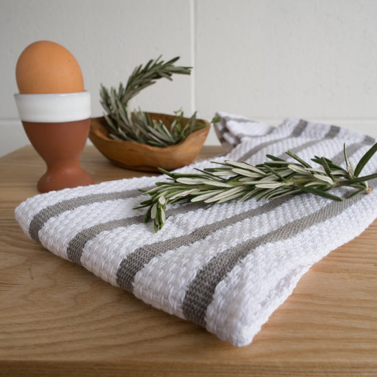 Now Designs Basketweave London Gray Dishtowel