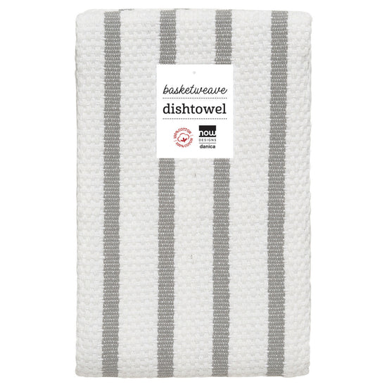 Now Designs Basketweave London Gray Dishtowel