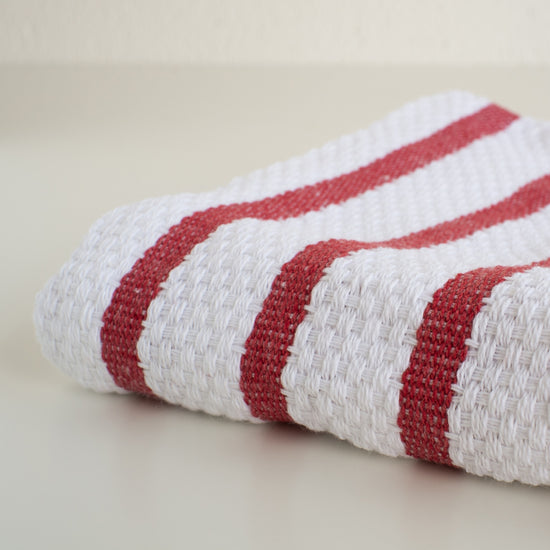 Now Designs Basketweave Red Dishtowel