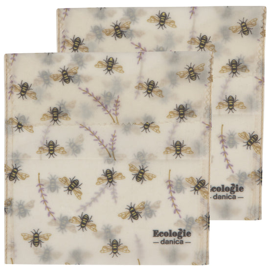now designs Bees Beeswax Sandwich Bags Set of 2