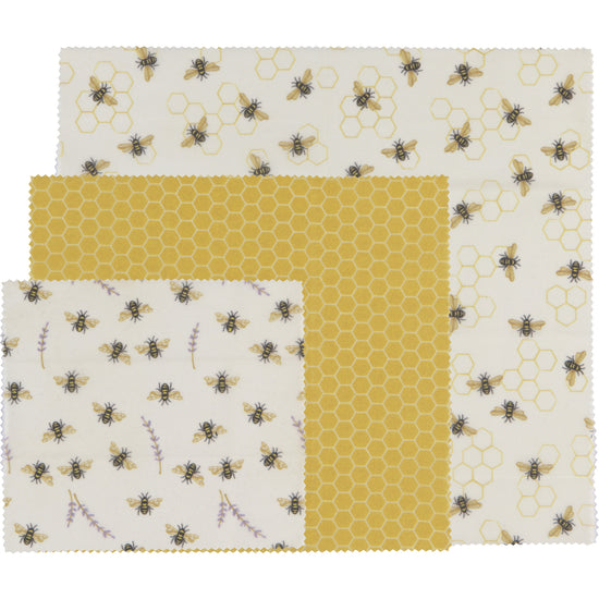 now designs Bees Beeswax Wrap Set of 3