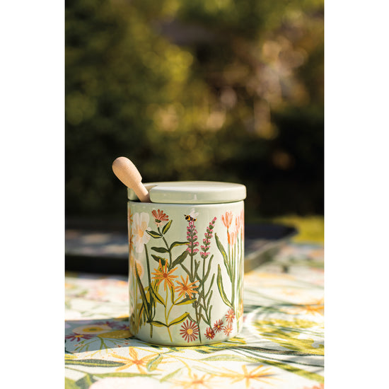 Now Designs Bees & Blooms Honey Pot