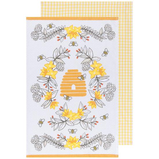 now designs Bees Coordinated Dishtowels Set of 2