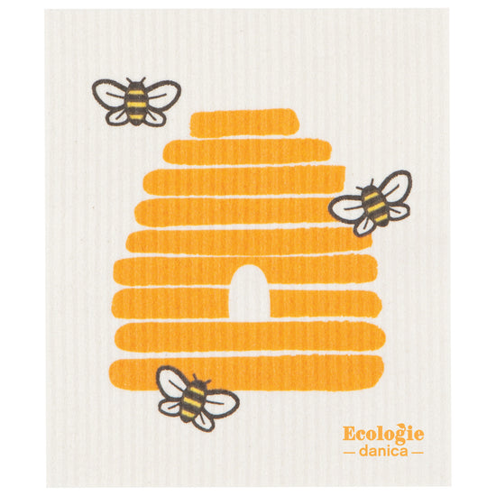 now designs Bees Swedish Sponge Cloth