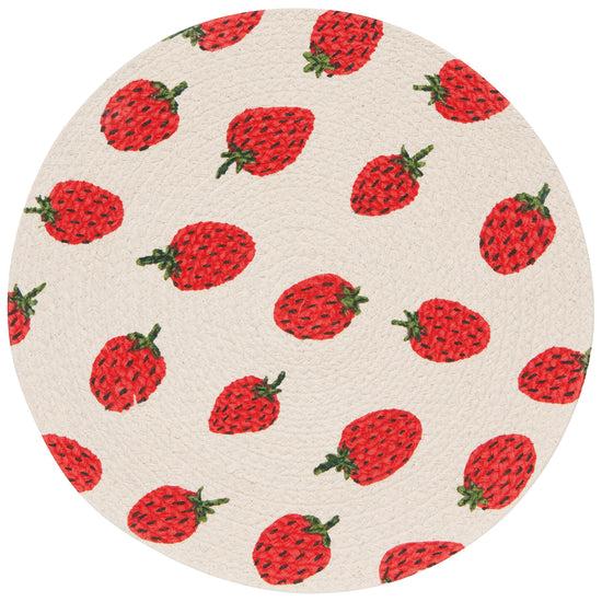 now designs Berry Sweet Braided Round Placemat