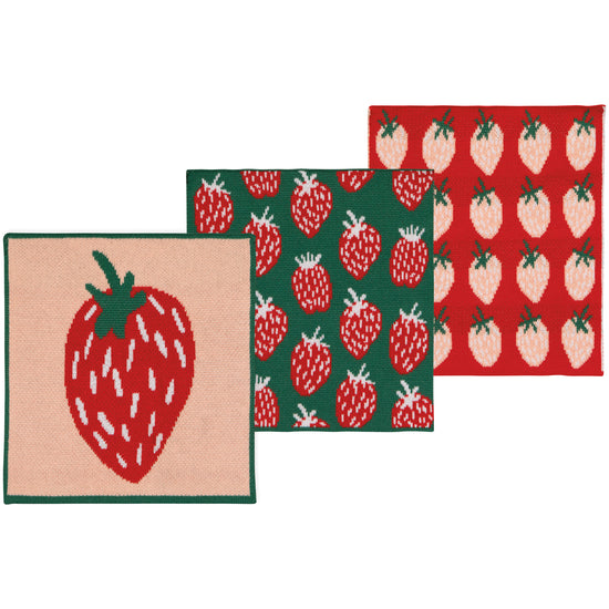 now designs Berry Sweet Knit Dishcloth Set of 3