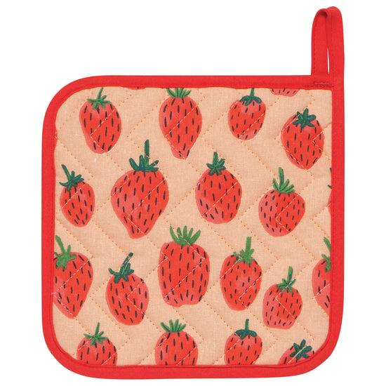 now designs Berry Sweet Quilted Potholder