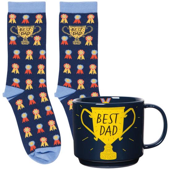 now designs Best Dad Mug & Socks Set of 2