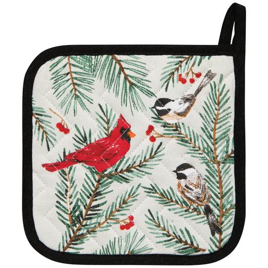 now designs Birds & Boughs Christmas Chef Potholder